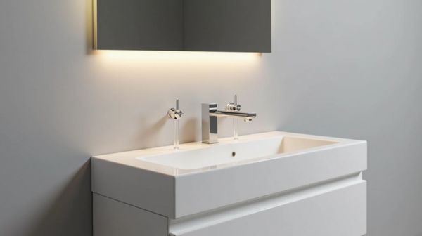 Un design moderne avec la robinetterie encastrable